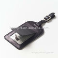 branded leather quality luggage tags